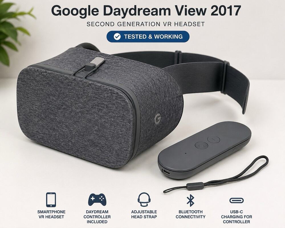 Google Daydream View 2017 VR Headset Controller Charcoal 2nd Gen